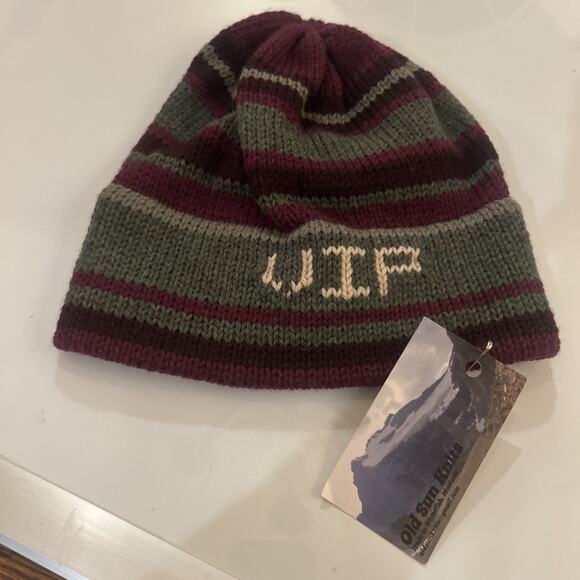 Retro Ski Beanie Wool Montana Wool Hat Old Sun Knits USA - Picture 6 of 6